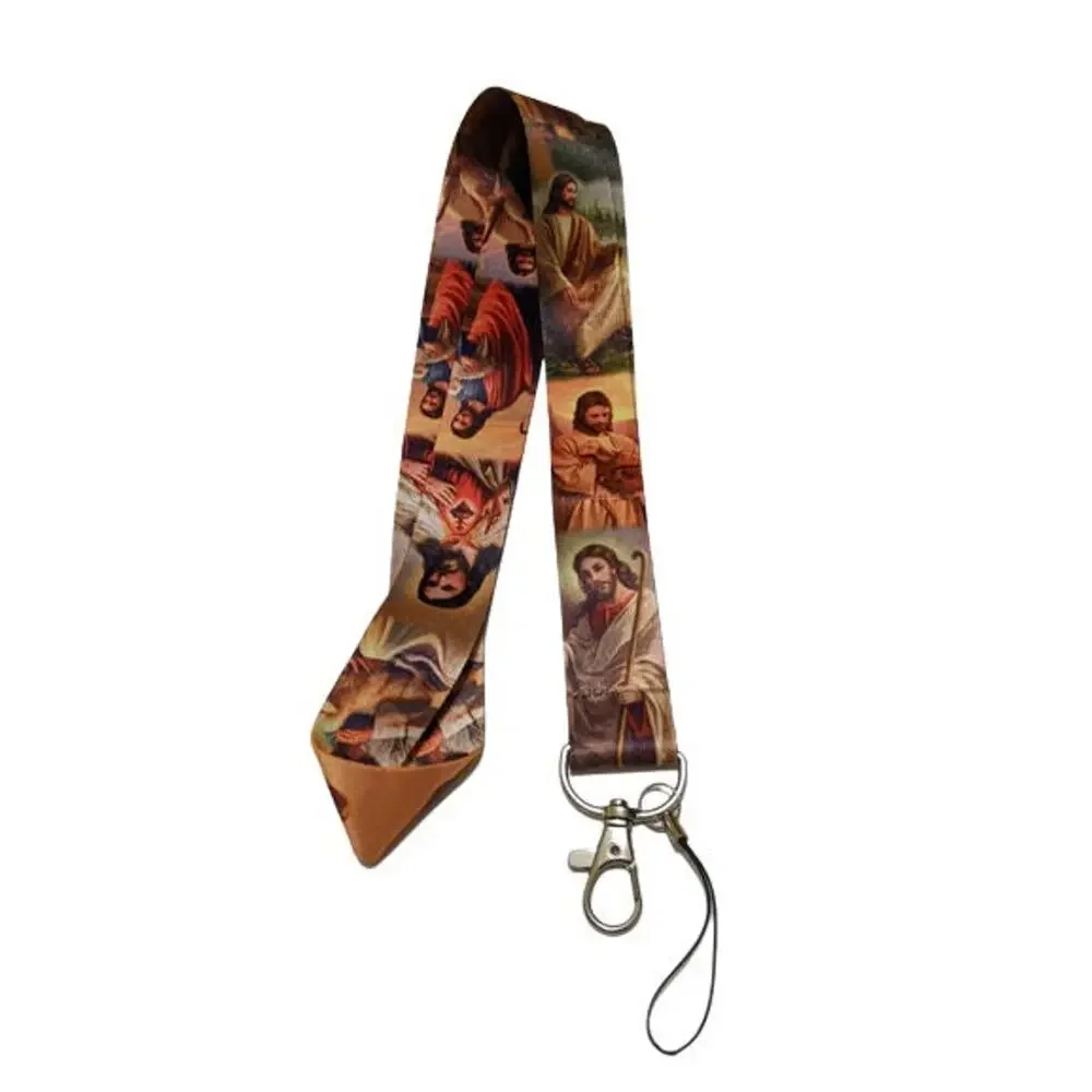 4/$20 Jesus Lord The Shepherd Lanyard ID Holder Badge Neck Strap Christianity